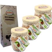   3 db Bio rlt ganoderma 20 g-os + Ajndk szrtott barna csiperke